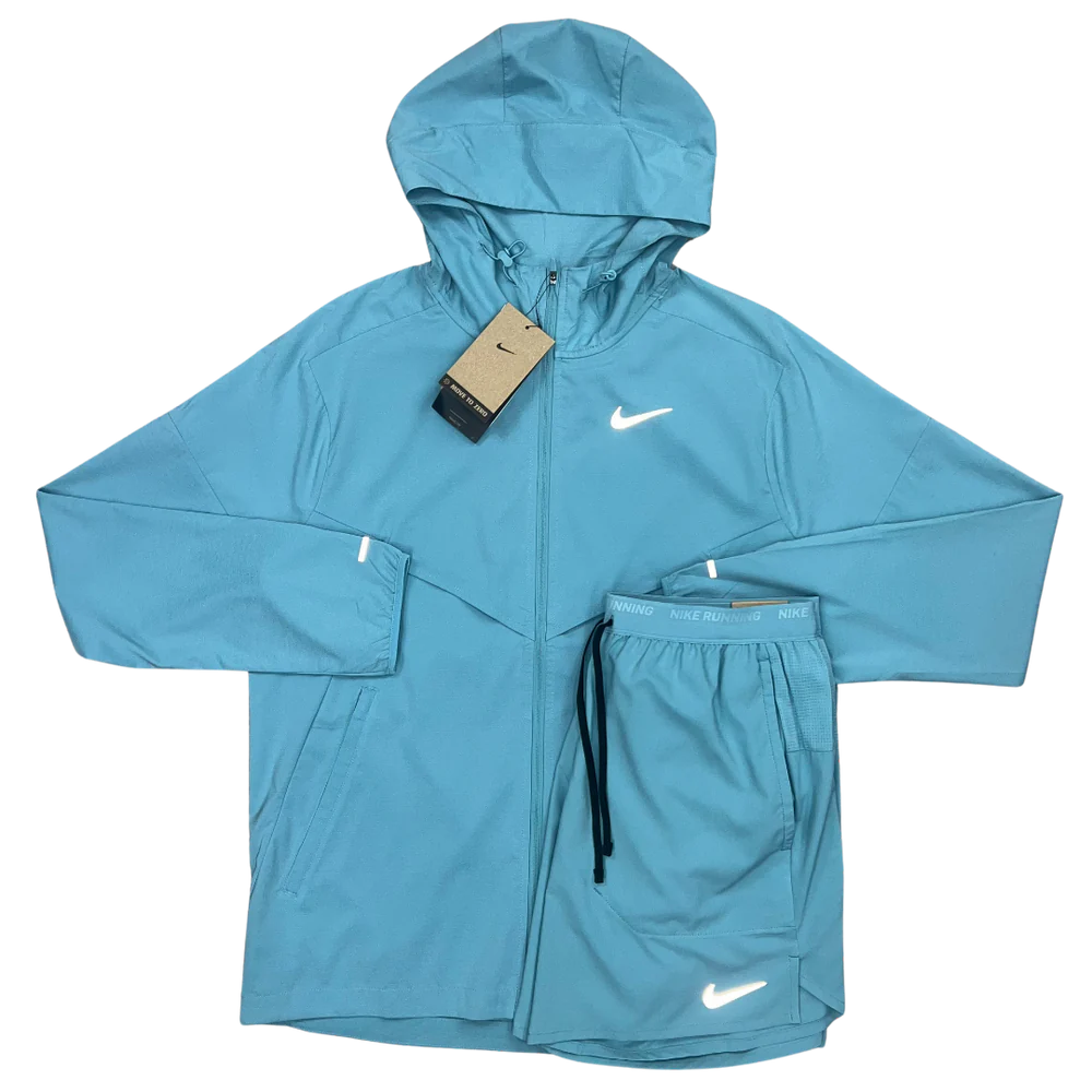 NIKE WINDRUNNER SHORT SET DENIM TURQUOISE