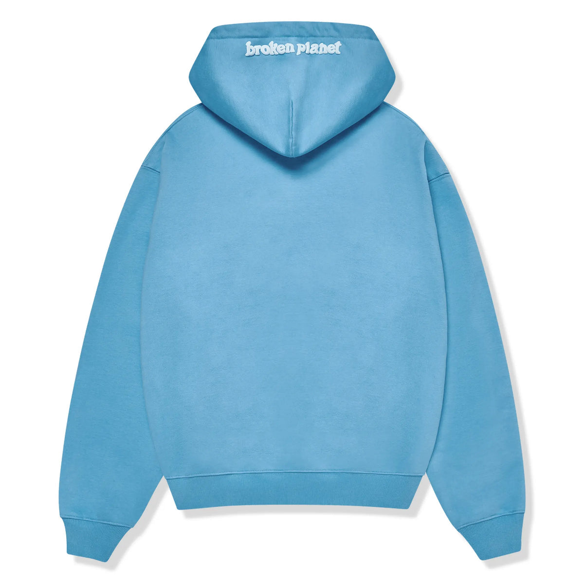 BROKEN PLANET ZIP UP HOODIE LIGHT BLUE