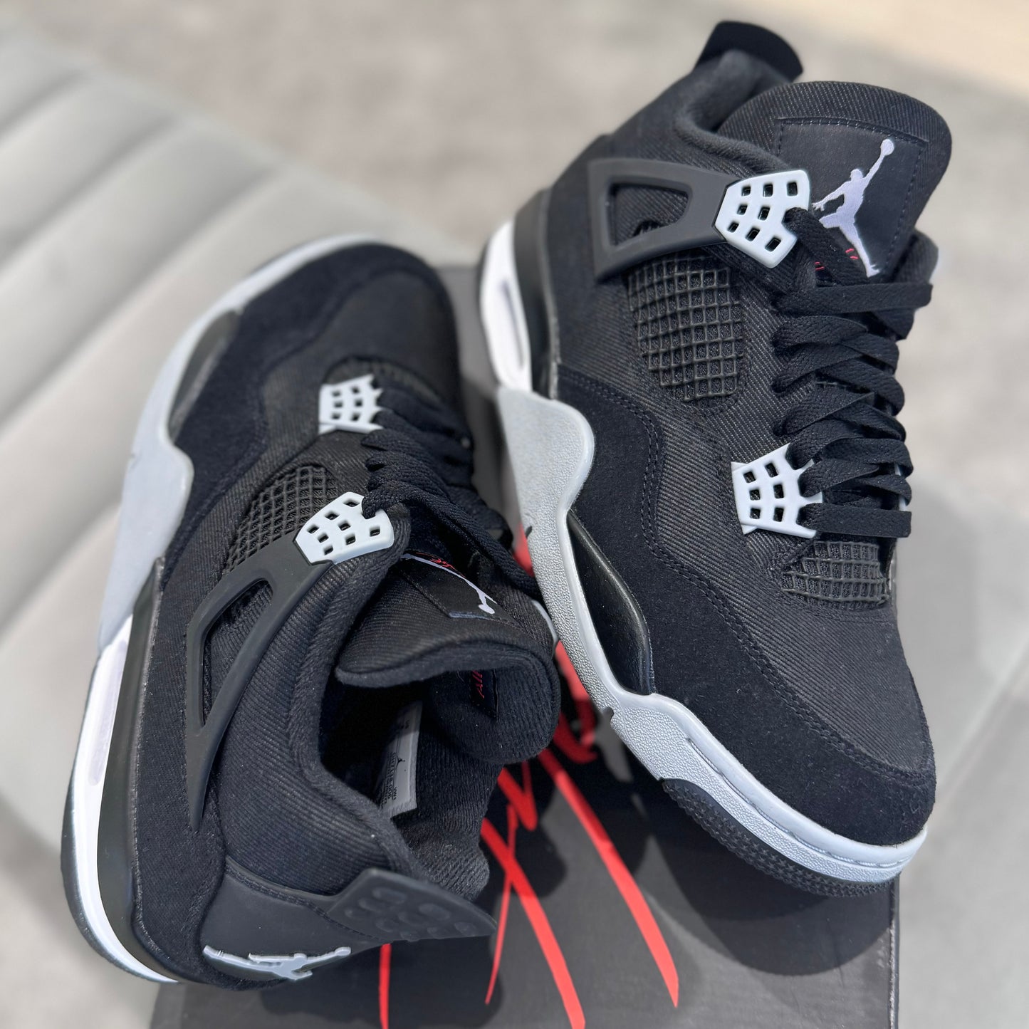 JORDAN 4 'BLACK CANVAS'