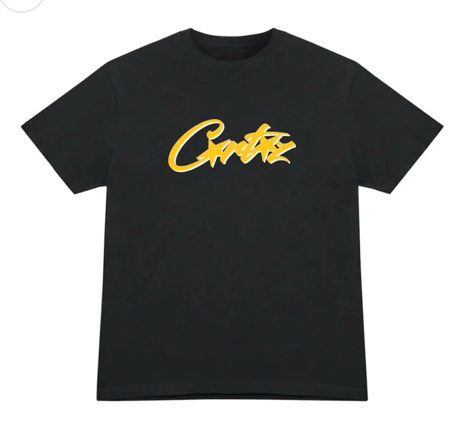 CORTEIZ YELLOW ALLSTARZ TEE BLACK (NEW BLANK)