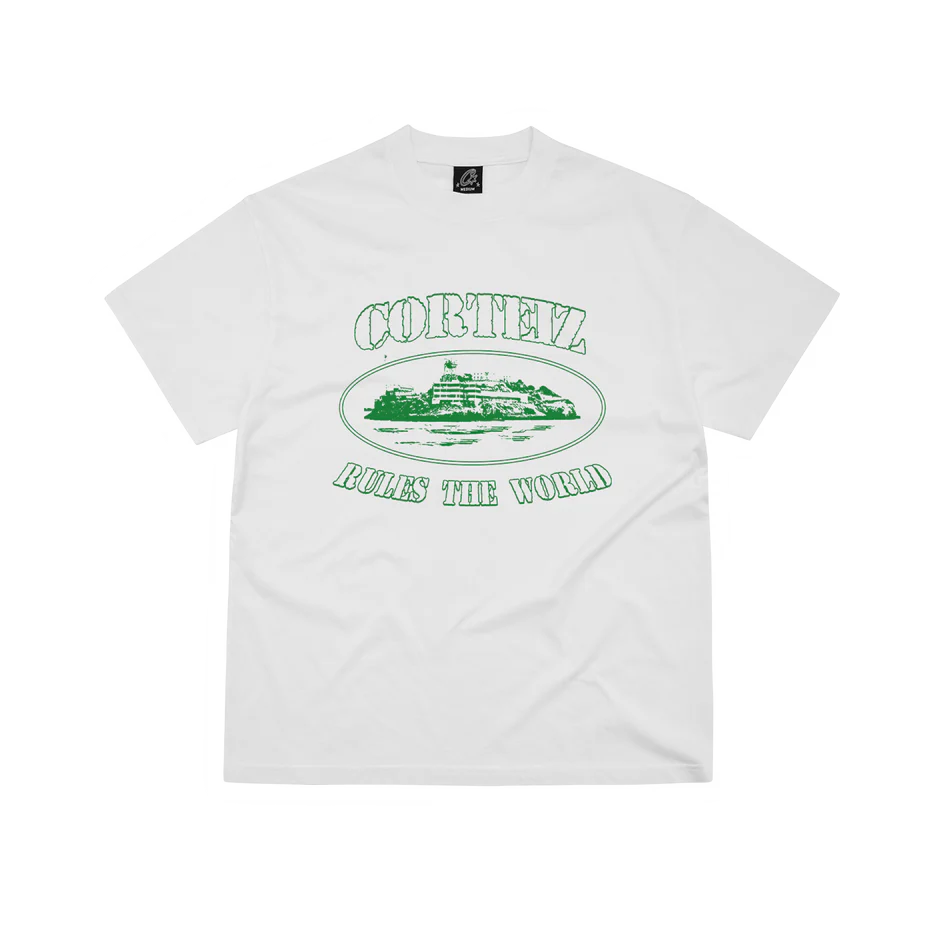 CORTEIZ ALCATRAZ TEE WHITE GREEN