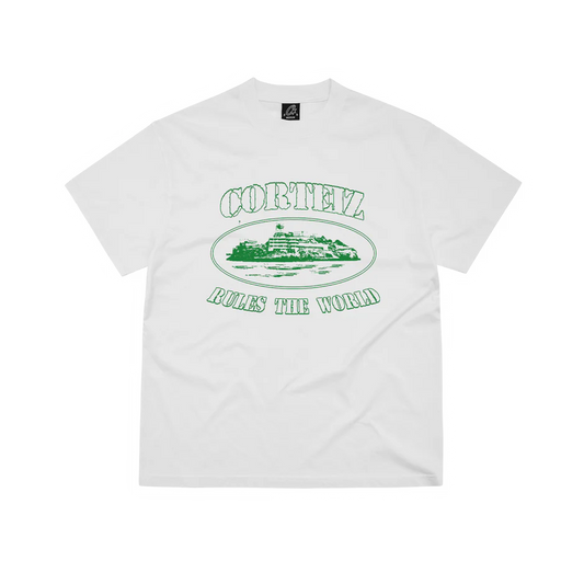 CORTEIZ ALCATRAZ TEE WHITE GREEN