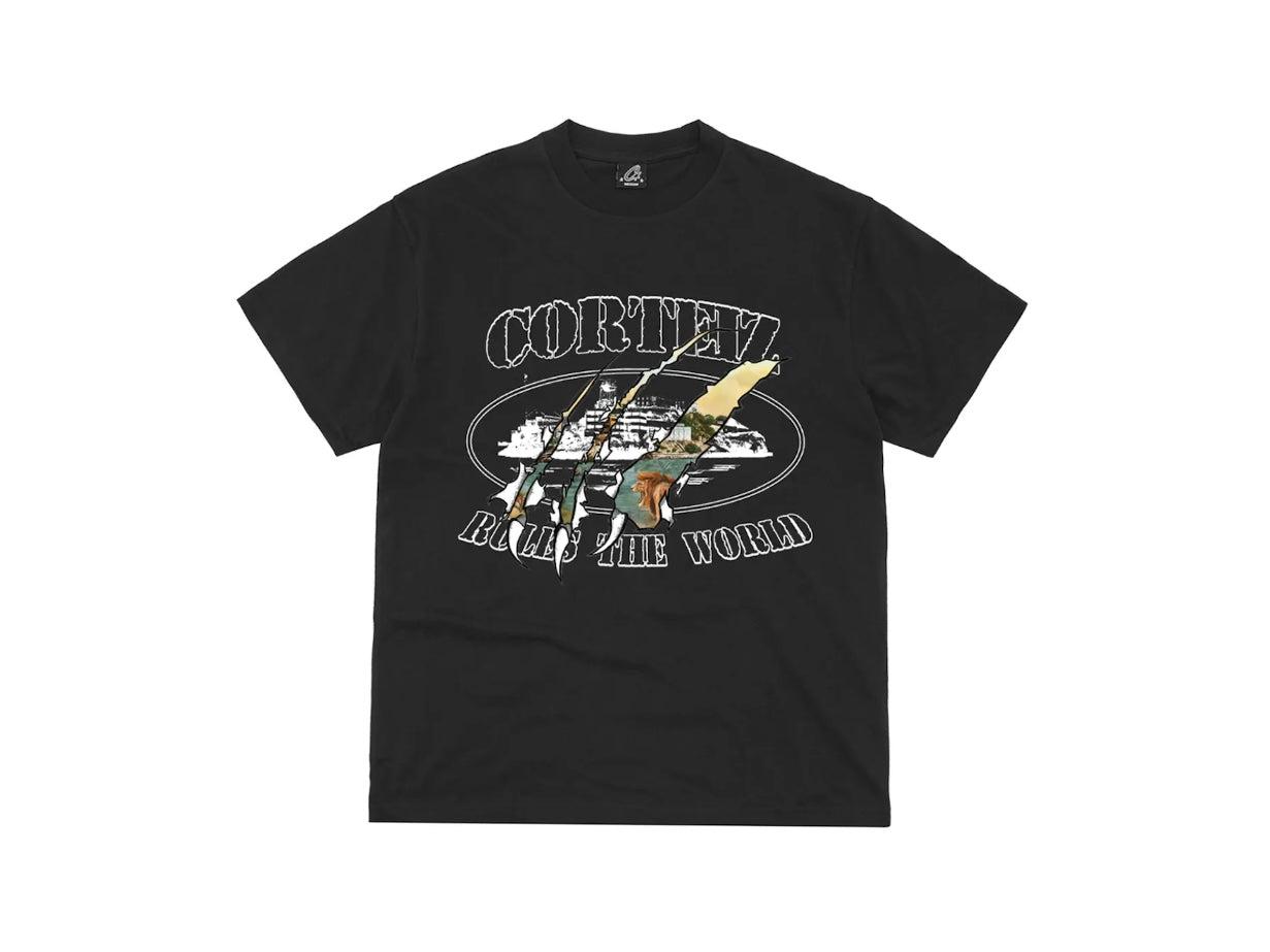 CORTEIZ ALCATRAZ CLAW TEE BLACK