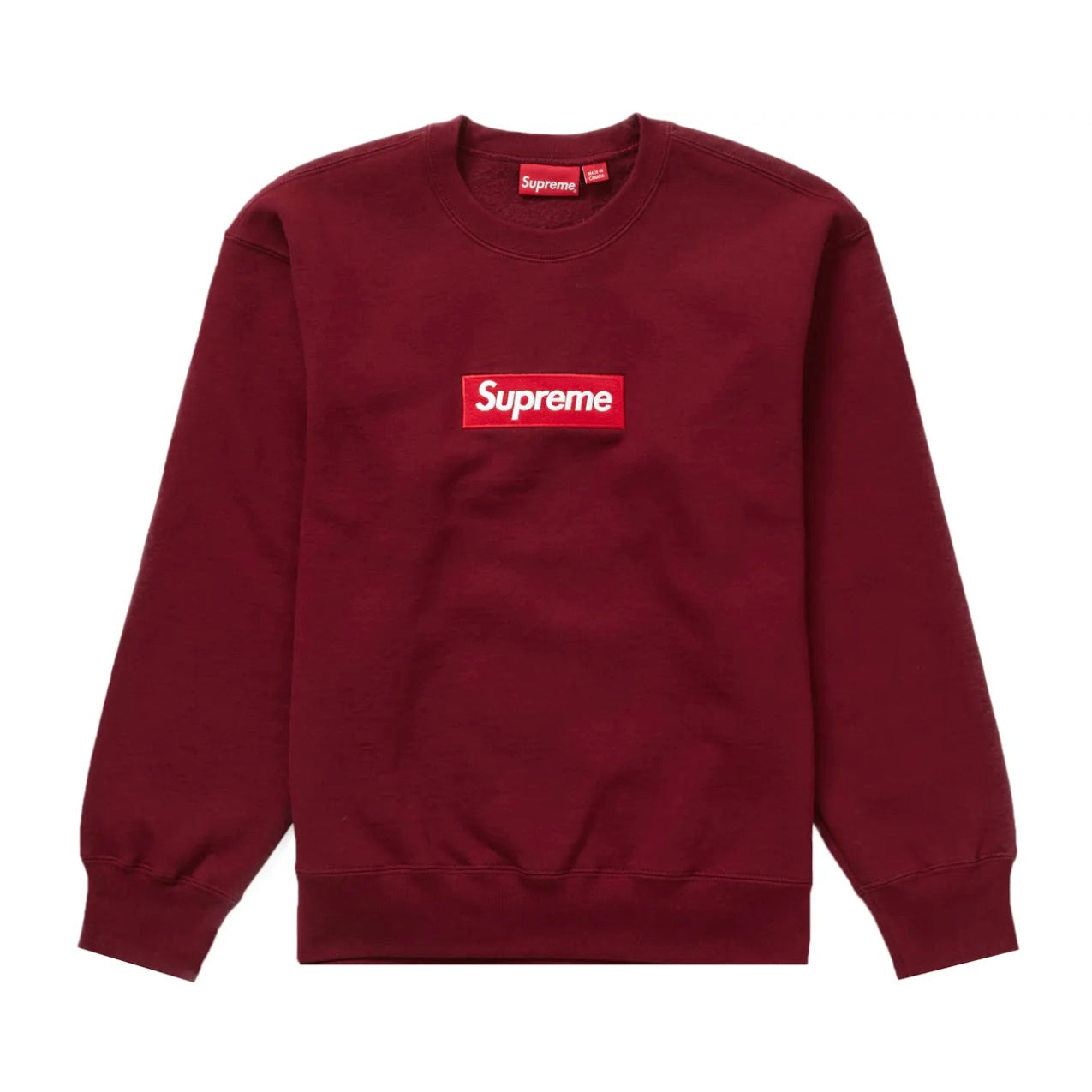 SUPREME BOX LOGO CREWNECK CARDINAL