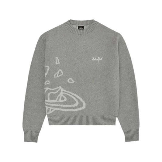 BROKEN PLANET KNIT SWEATER GREY