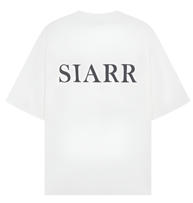 Siarr Puff Tee White Black