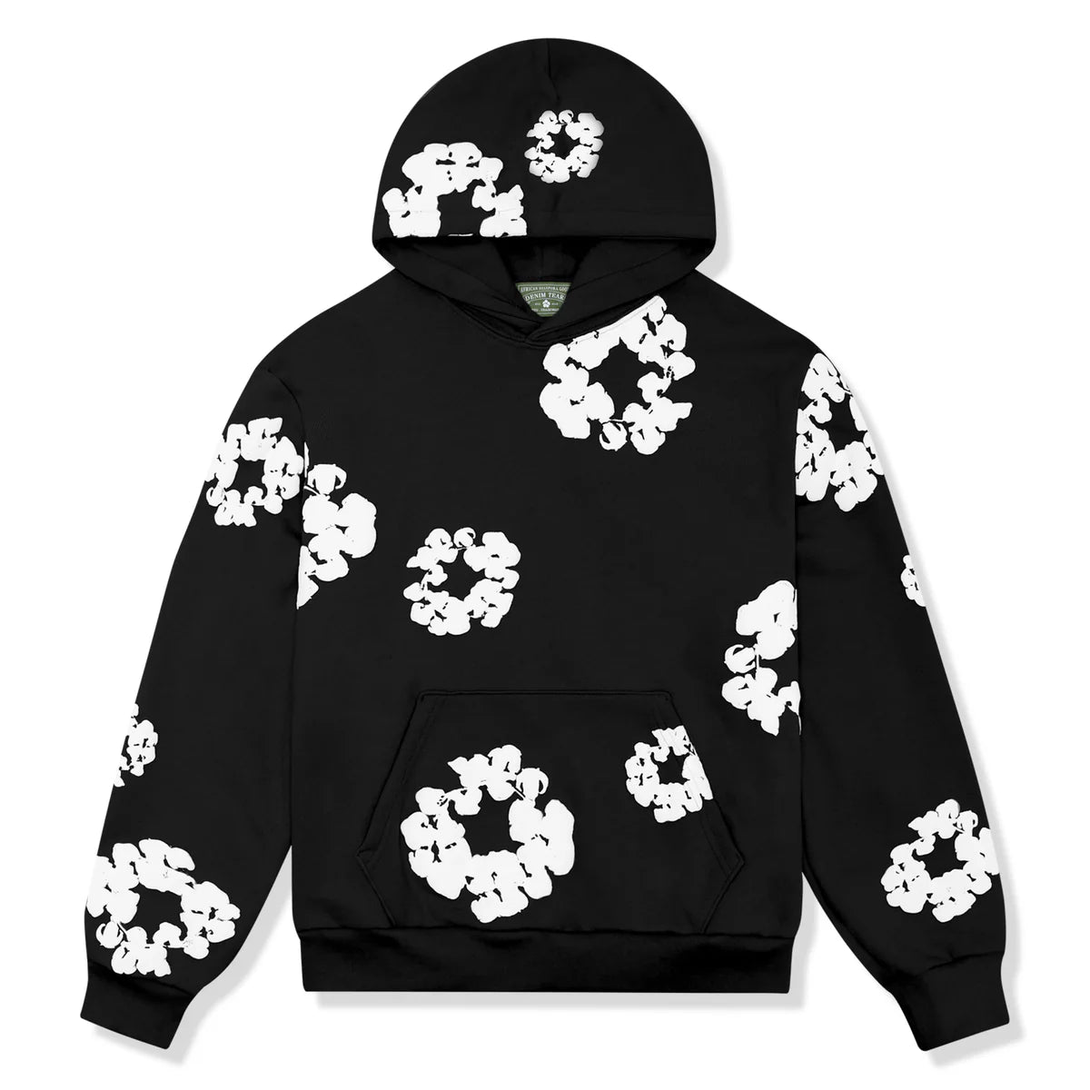 DENIM TEARS WREATH HOODIE BLACK