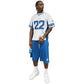 BROKEN PLANET FOOTBALL JERSEY TEE WHITE BLUE