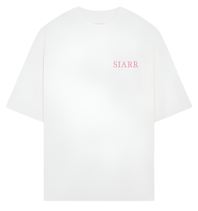 Siarr Puff Tee White Pink