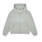 BROKEN PLANET ZIP UP HOODIE ASH HEATHER GREY