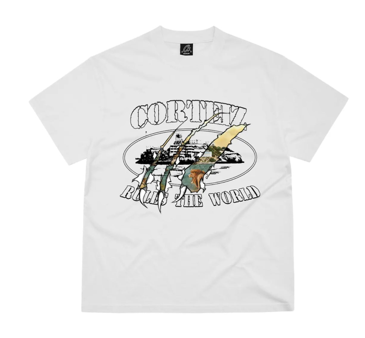 CORTEIZ ALCATRAZ CLAW TEE WHITE (NEW BLANK)