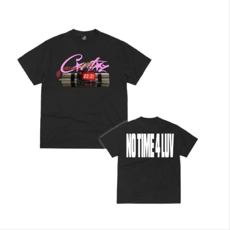 CORTEIZ NO TIME 4 LUV TEE BLACK (NEW BLANK)