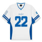 BROKEN PLANET FOOTBALL JERSEY TEE WHITE BLUE