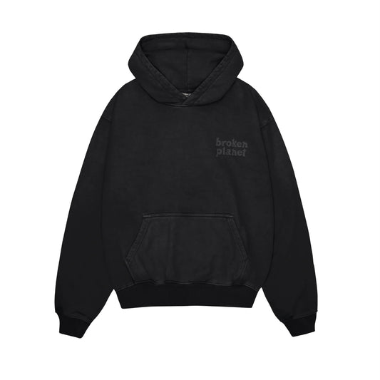 BROKEN PLANET BASICS HOODIE ‘WASHED BLACK’