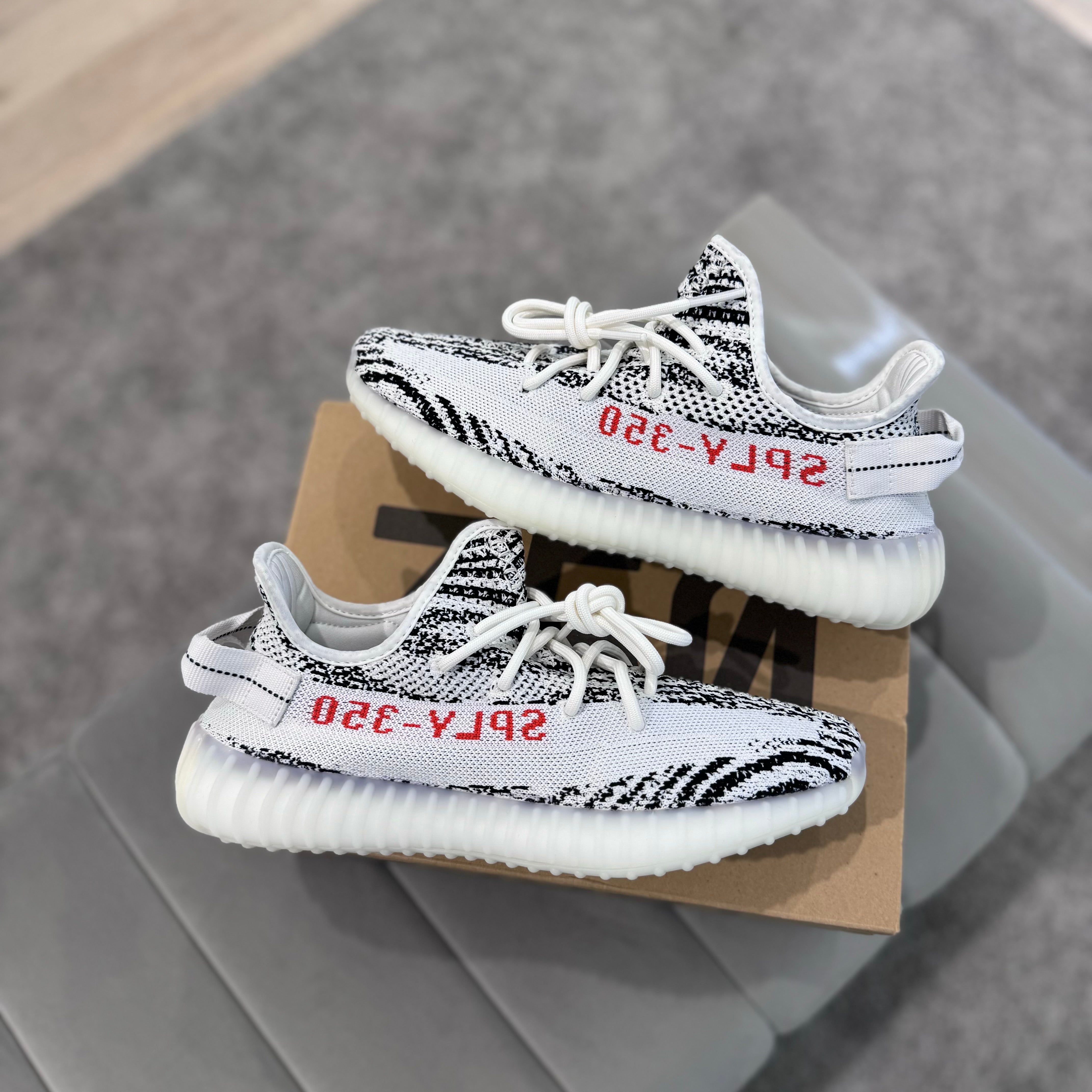 Yeezy 35 hot sale zebra stock