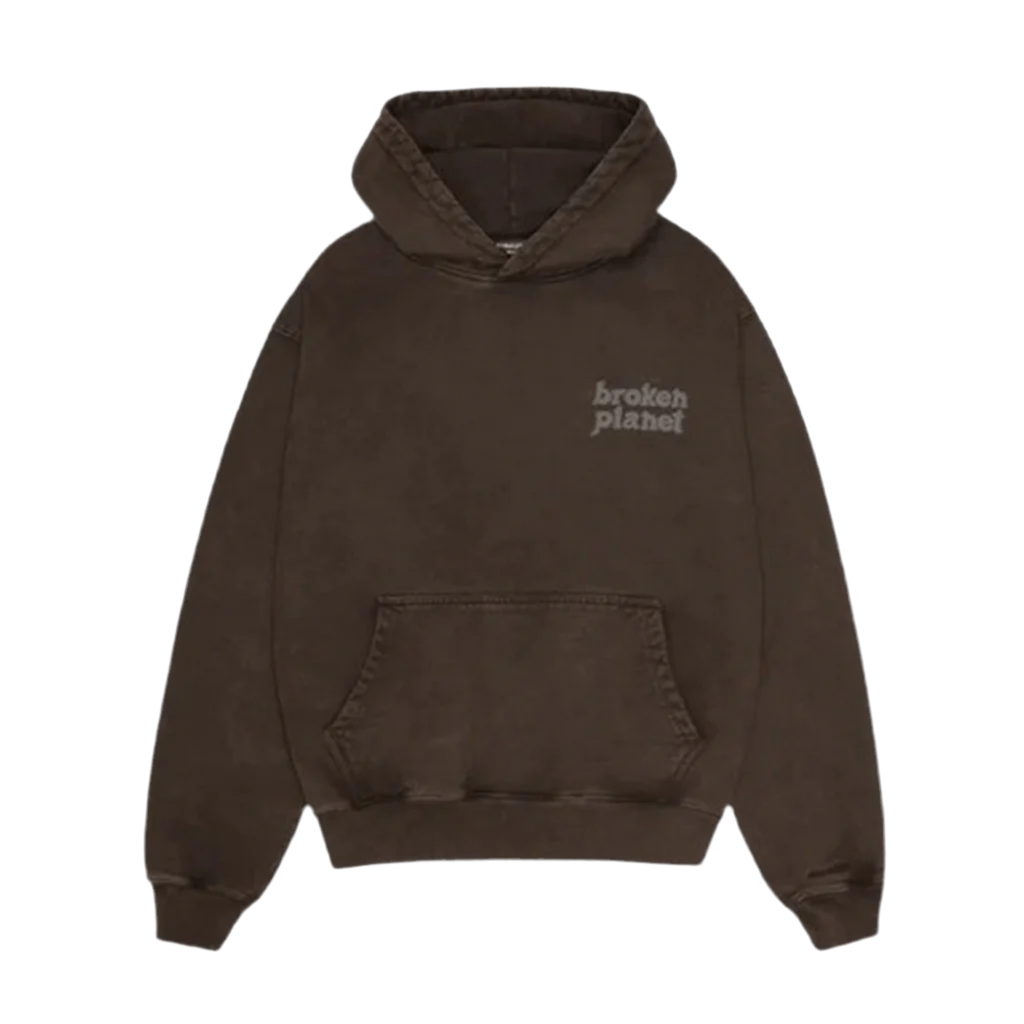 BROKEN PLANET BASIC HOODIE ‘WASHED BROWN’