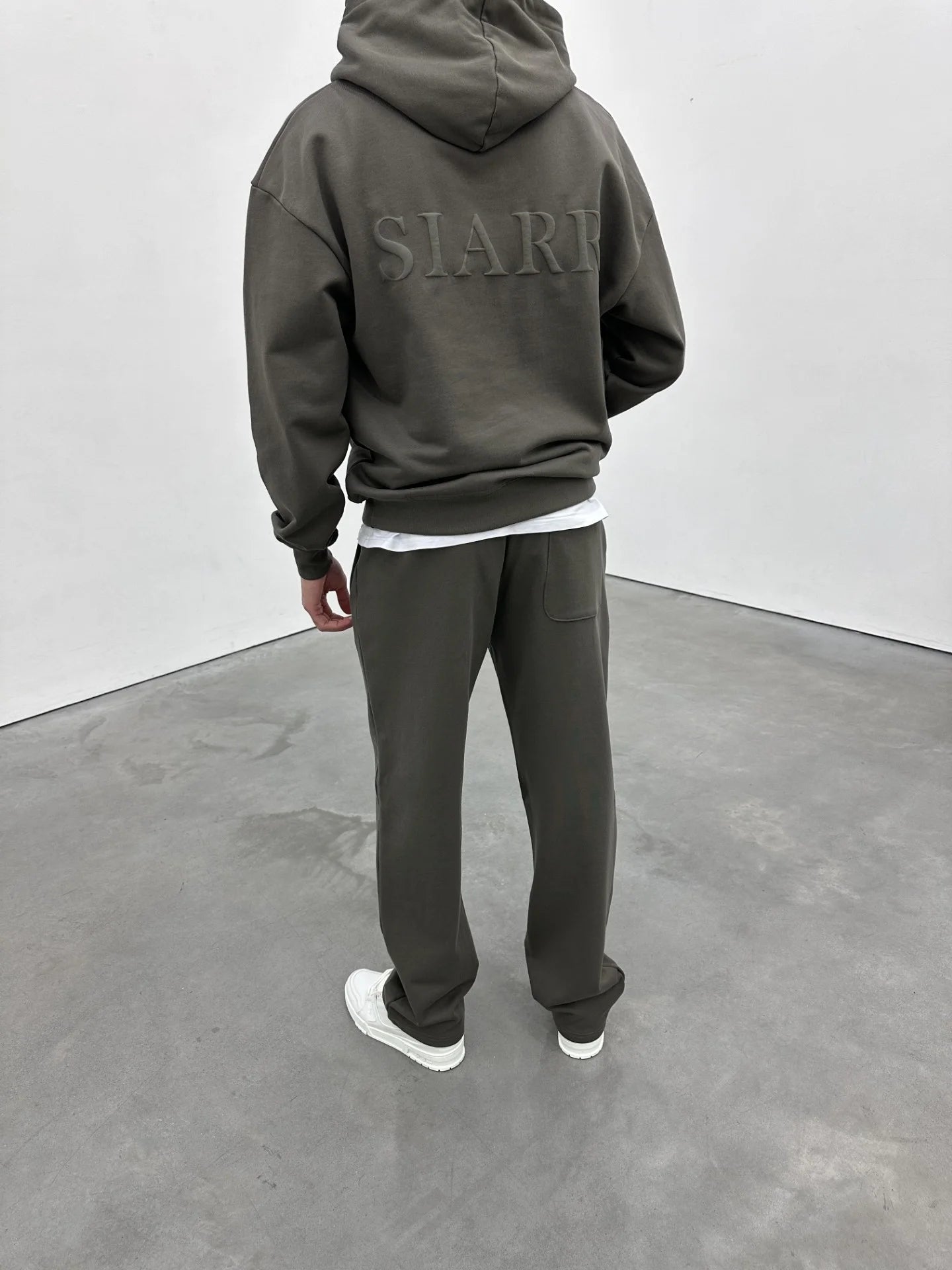 Siarr Puff Hoodie Dark Khaki