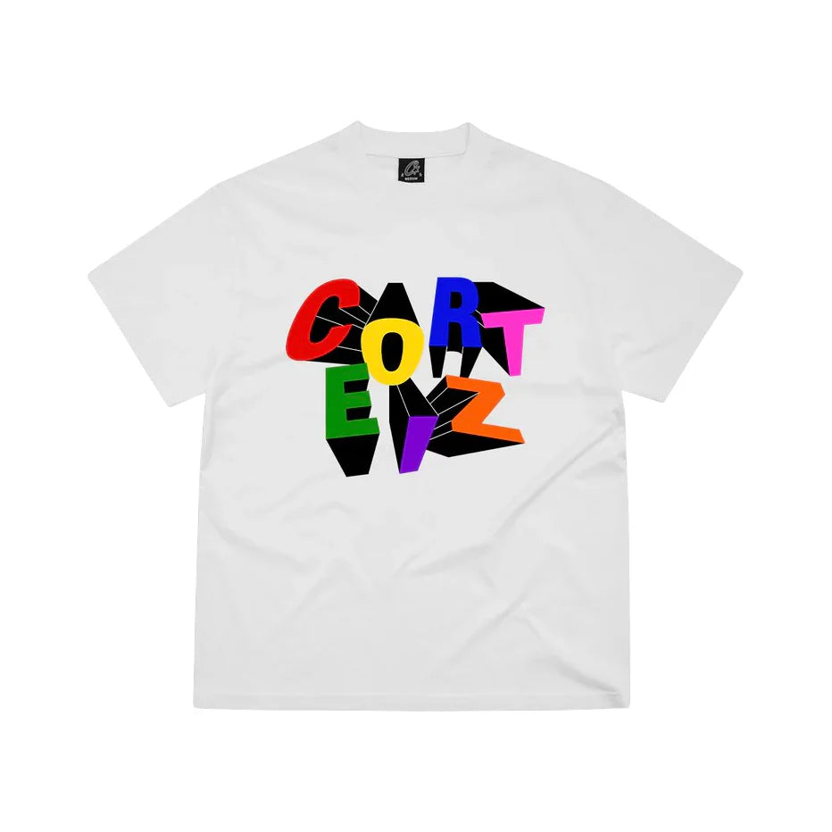 CORTEIZ MULTICOLOUR LOGO TEE WHITE (NEW BLANK)