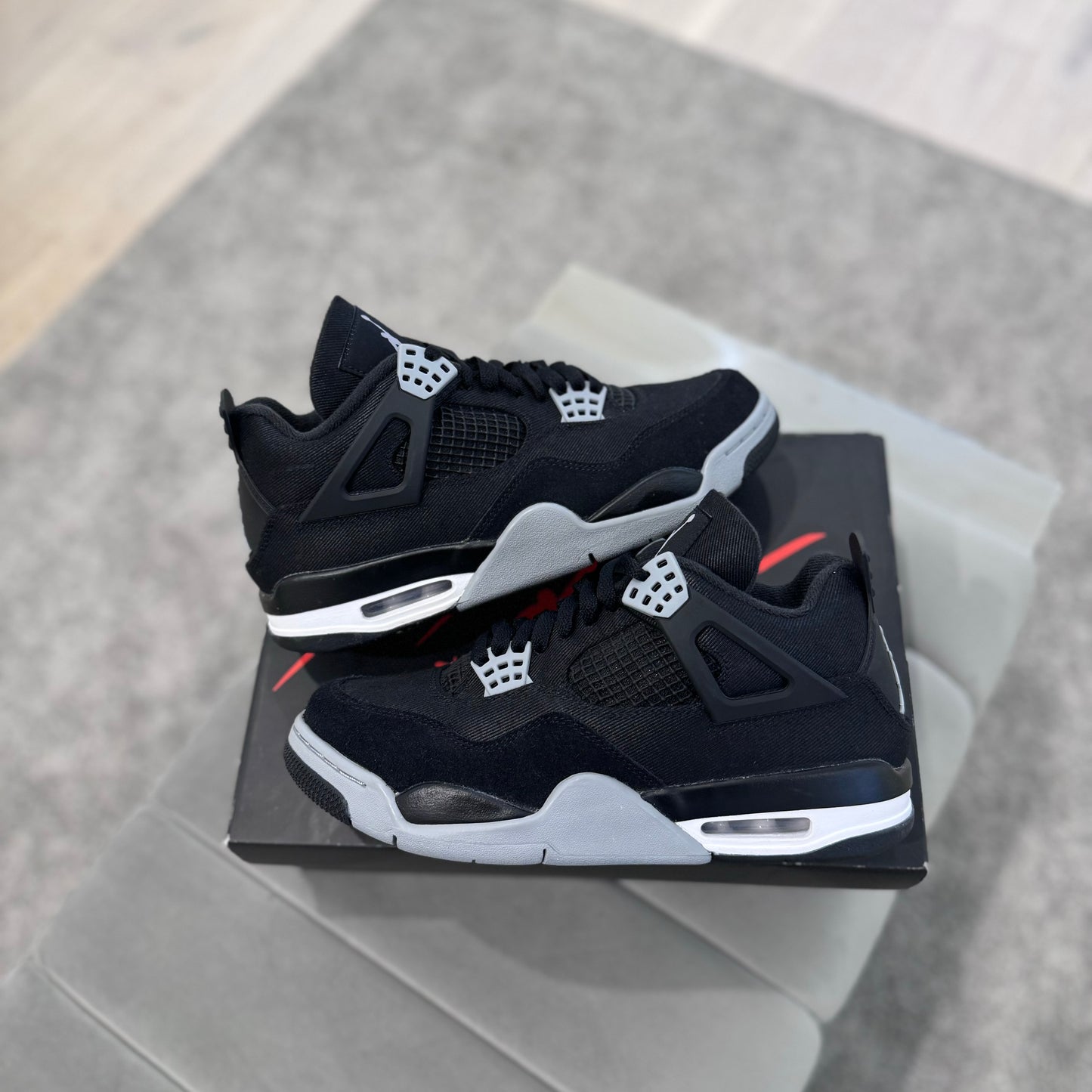 JORDAN 4 'BLACK CANVAS'