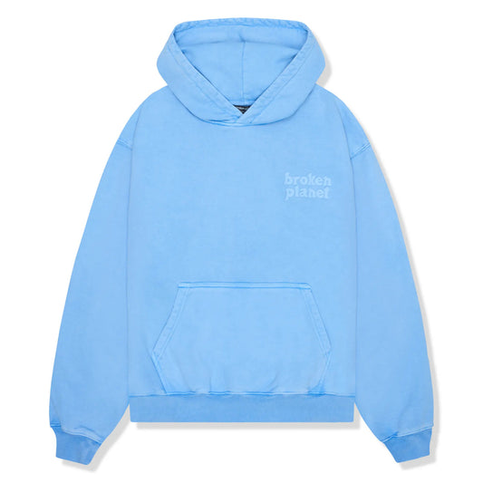 BROKEN PLANET BASICS HOODIE ‘WASHED LIGHT BLUE’