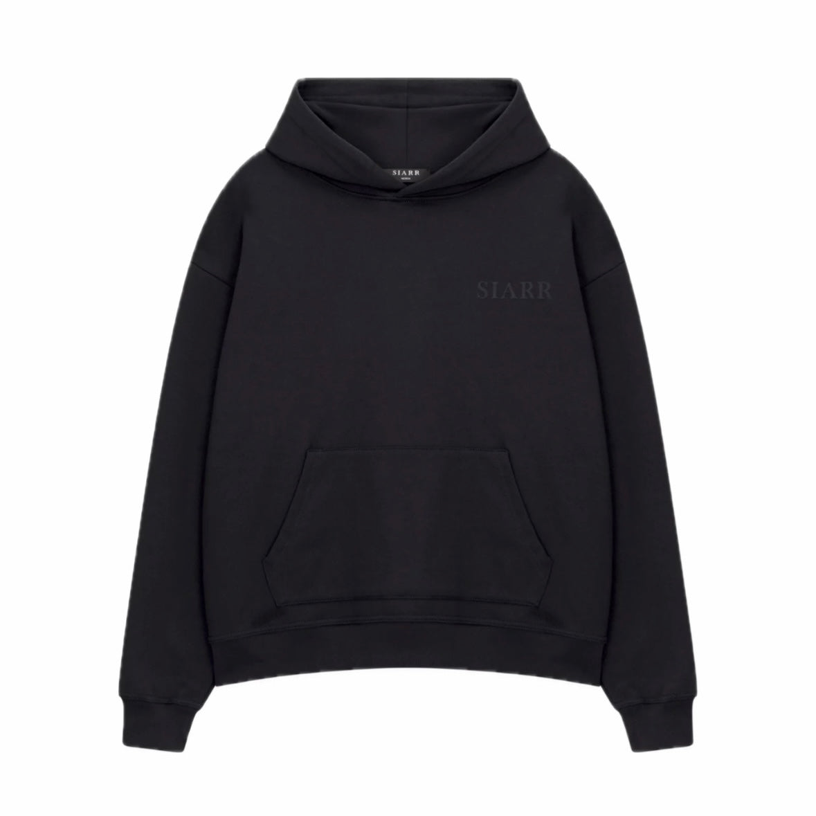 Siarr Puff Hoodie Black