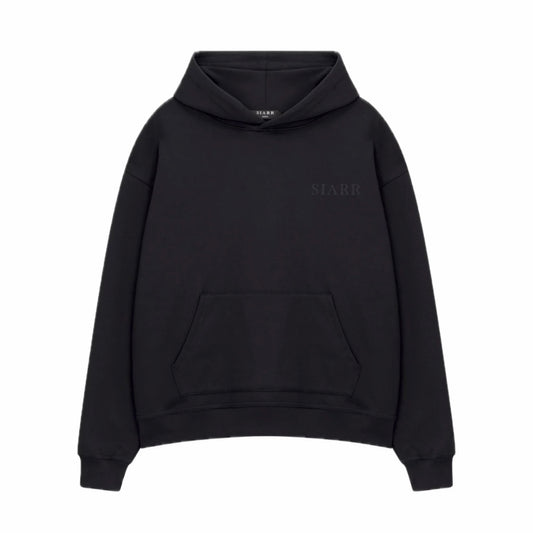 Siarr Puff Hoodie Black