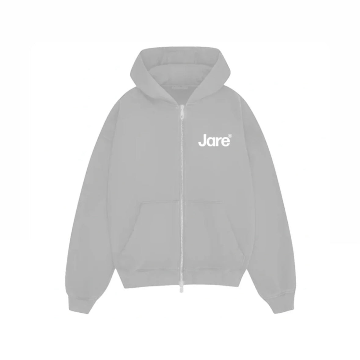 JARE ZIP UP HOODIE HEATHER GREY