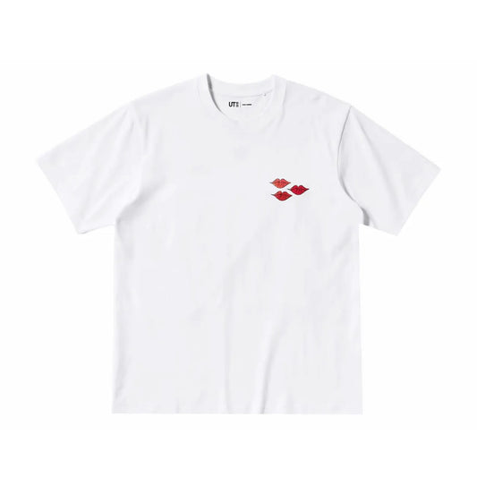 KAWS+WARHOL UNIQLO WHITE/PINK TEE