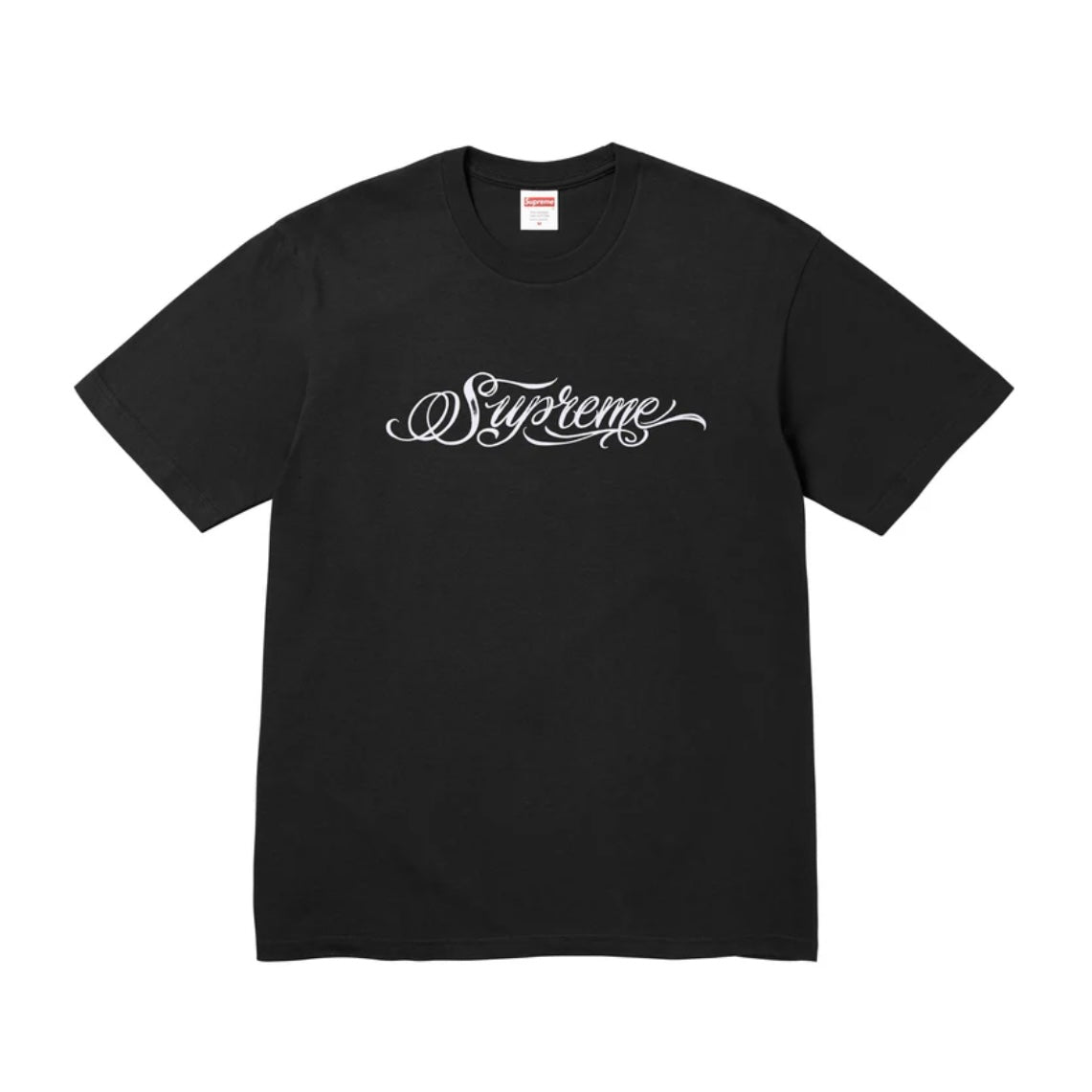 SUPREME SCRIPT LOGO TEE BLACK