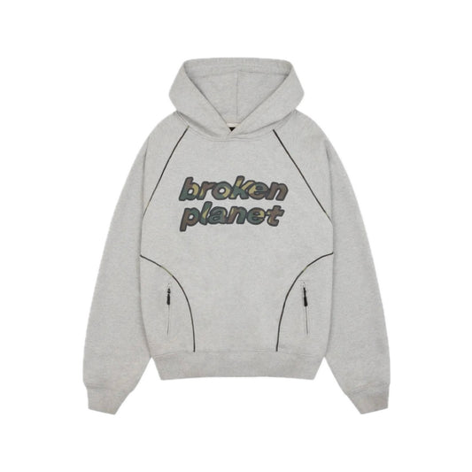 BROKEN PLANET PERFORMANCE HOODIE GREY CAMO