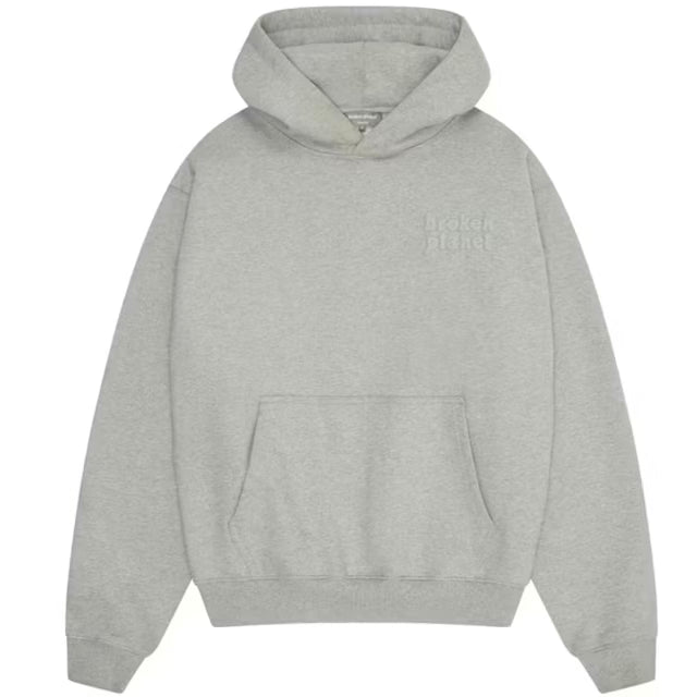 BROKEN PLANET BASICS HOODIE HEATHER GREY