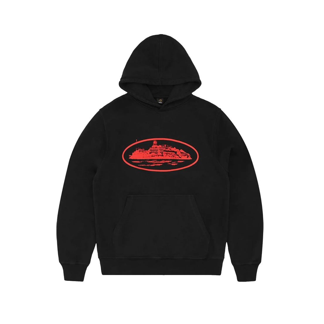 CORTEIZ ALCATRAZ HOODIE BLACK RED