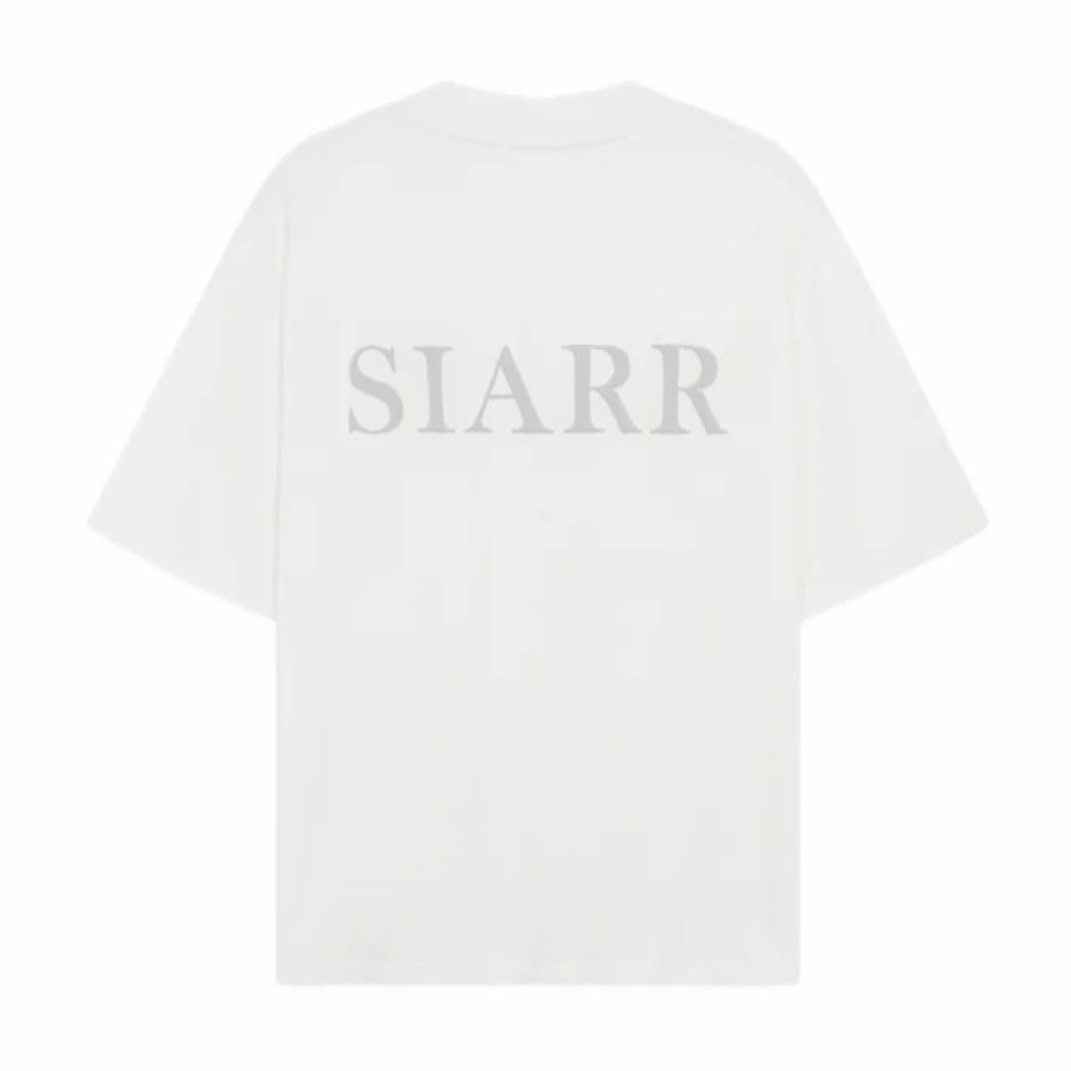 Siarr Puff Tee White Grey