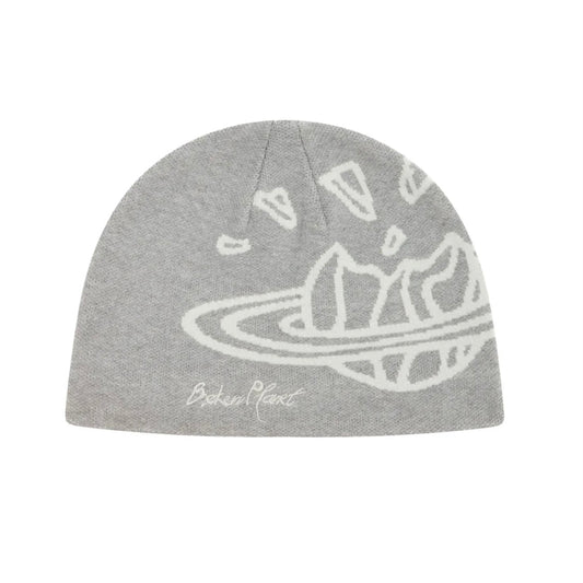 BROKEN PLANET BEANIE HEATHER GREY