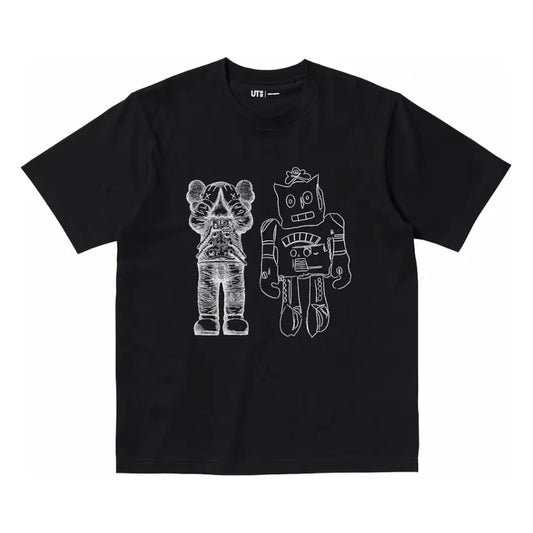 KAWS+WARHOL UNIQLO ROBOT TEE BLACK