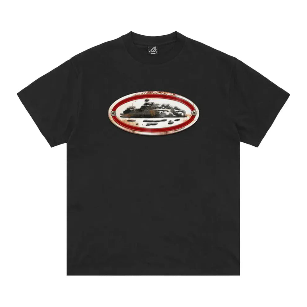 CORTEIZ RUSTY ALCATRAZ TEE BLACK (NEW BLANK)