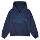 BROKEN PLANET ZIP UP HOODIE DEEP NAVY