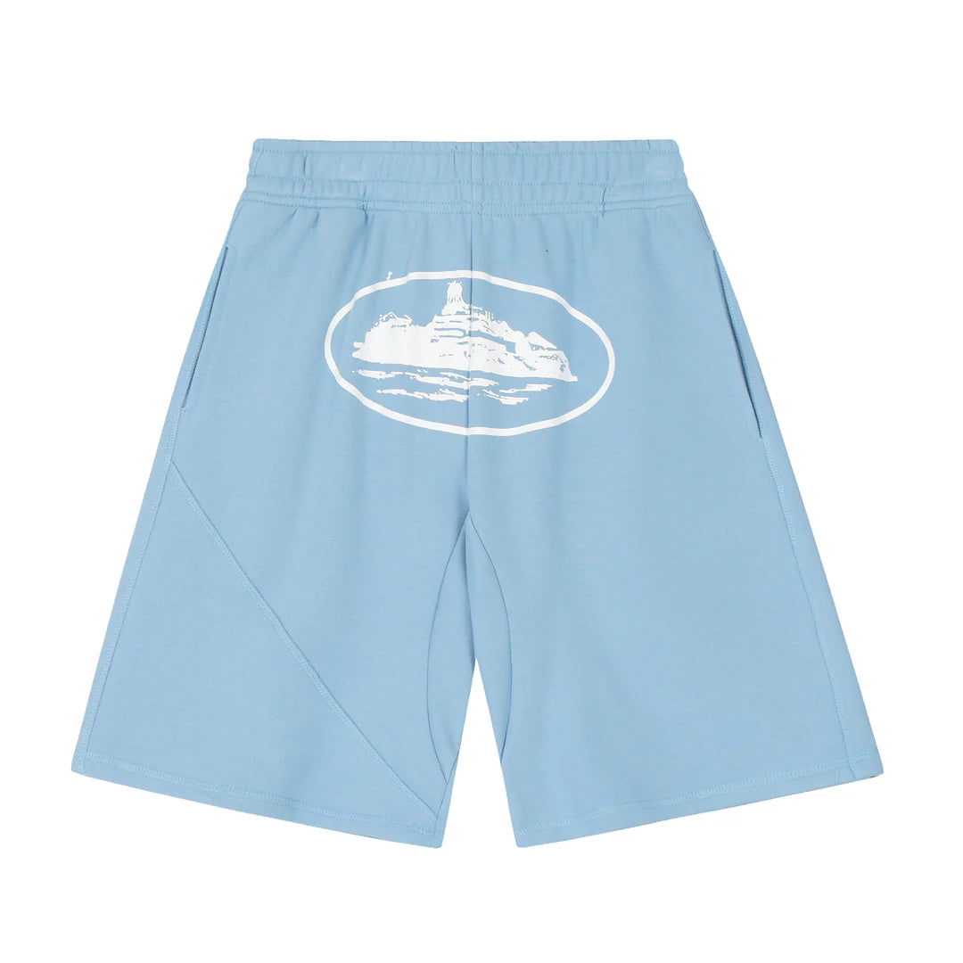 CORTEIZ ALCATRAZ COTTON SHORTS BABY BLUE