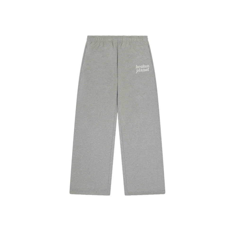 BROKEN PLANET WIDE LEG SWEATPANTS HEATHER GREY