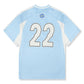 BROKEN PLANET FOOTBALL JERSEY TEE LIGHT BLUE