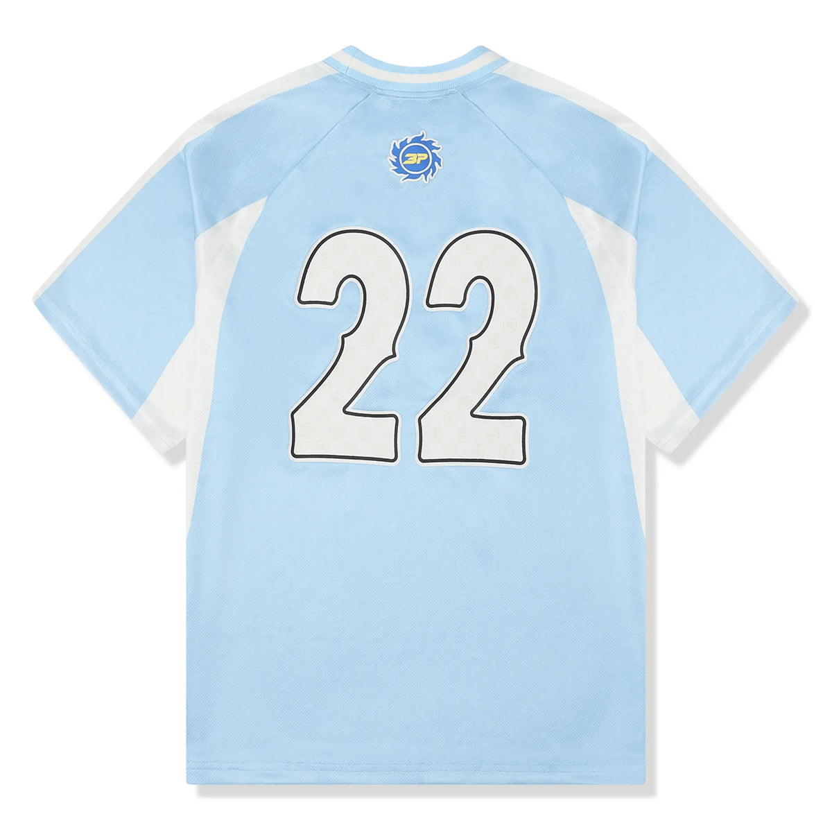 BROKEN PLANET FOOTBALL JERSEY TEE LIGHT BLUE