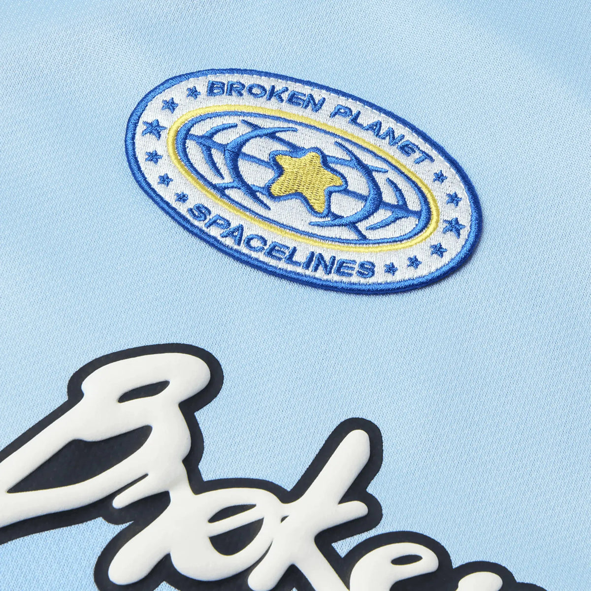 BROKEN PLANET FOOTBALL JERSEY TEE LIGHT BLUE