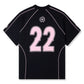 BROKEN PLANET PERFORMANCE JERSEY TEE BLACK PINK