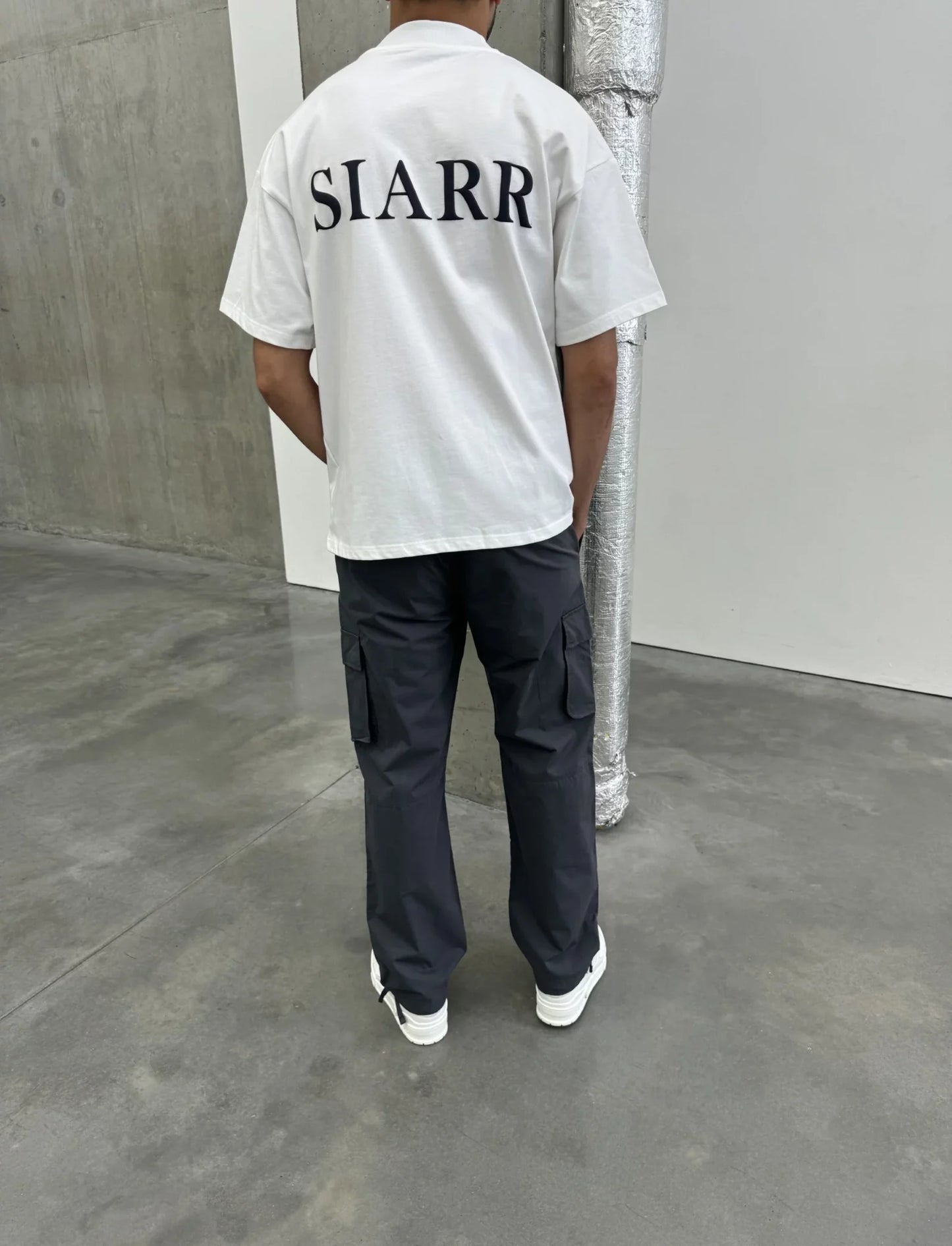 Siarr Puff Tee White Black