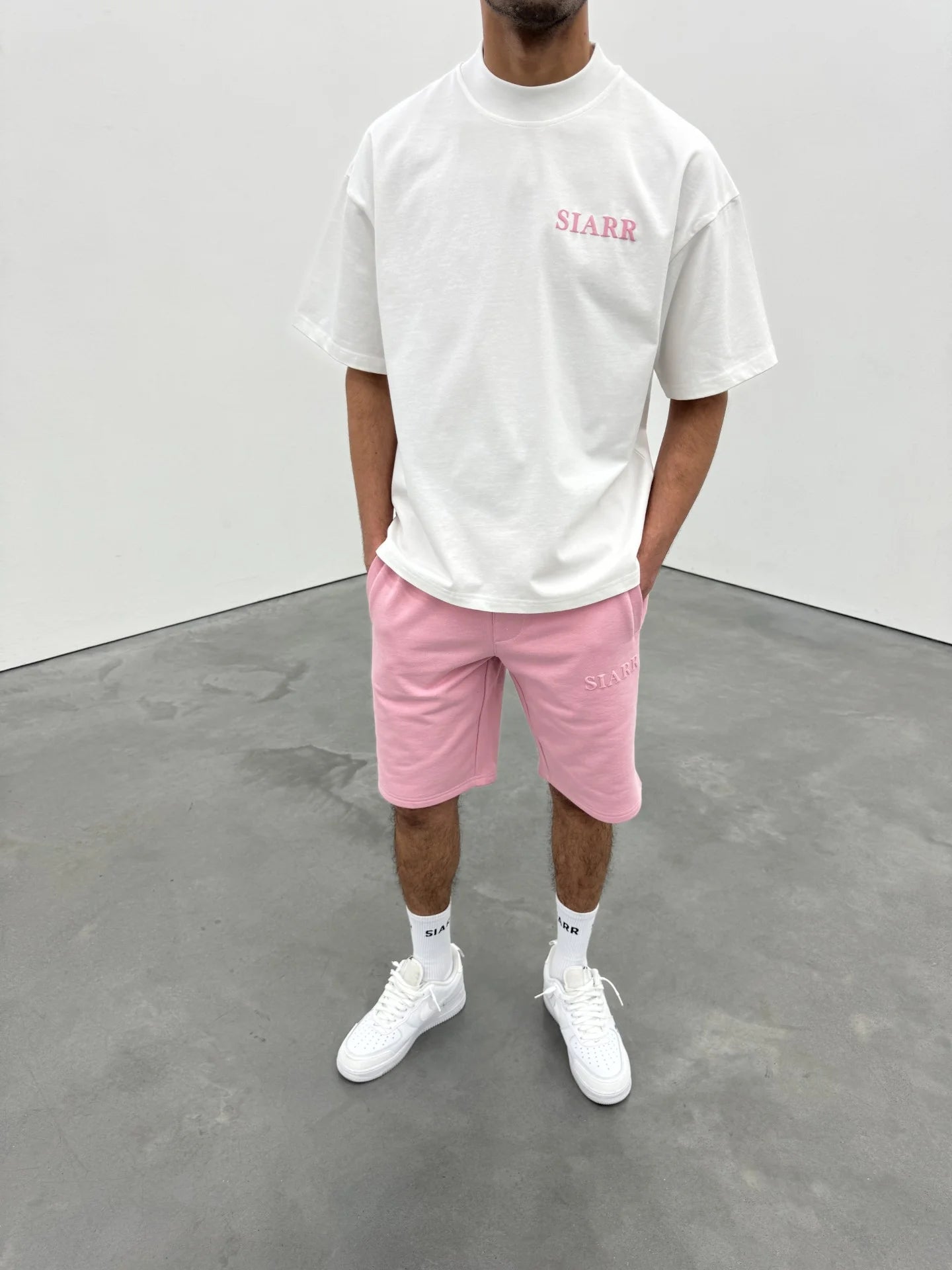 Siarr Puff Tee White Pink