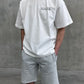 Siarr Puff Tee White Grey