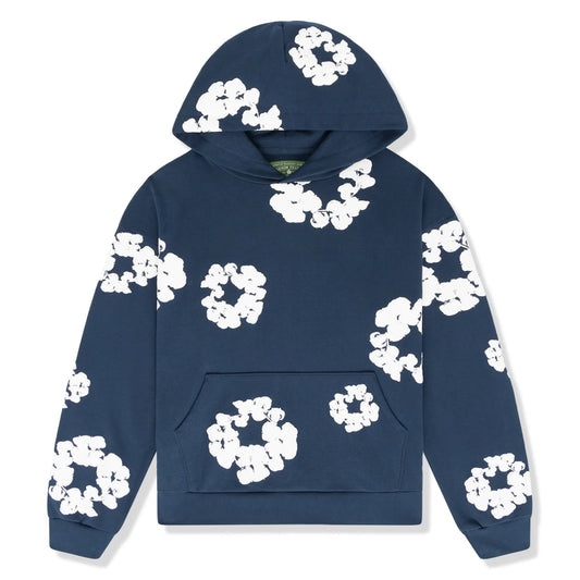 DENIM TEARS WREATH HOODIE NAVY